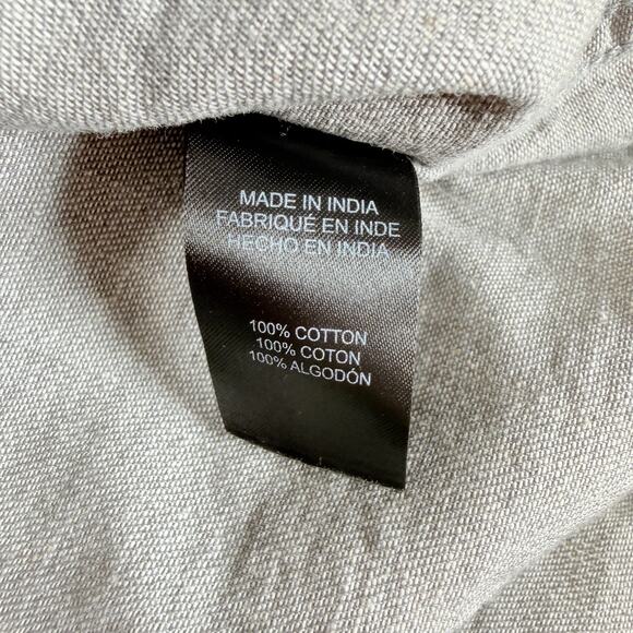 Kenneth Cole Men's Shirt Large Button Up Long Sleeve Gray Tab Shoulder Modern - Picture 7 of 9